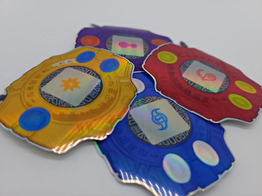 Full Holographic Digivice Stickers